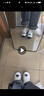 斯凯奇（Skechers）女鞋小白熊女士休闲鞋子厚底增高百搭运动软底老爹鞋女99999863 白色/海军蓝色/WNV1 35.5 实拍图