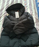 鸭鸭秋冬新品短款羽绒服女加厚连帽面包服宽松保暖韩版泡芙小个子外套 黑色 L （建议140-160斤） 实拍图