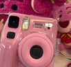 富士instax miniSE 一次成像拍立得相机 旅行 智能 拍照 礼物 粉色 套餐2：官配内容+白边20张+SE硅胶套 实拍图