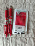 得力（deli） 按动中性笔芯0.5mm弹簧头按动笔芯大容量水笔替芯笔芯签字笔按压式笔芯 2支得力按动笔+10支红色笔芯 实拍图