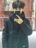 雪中飞服饰五折秋冬新款男士经典商务休闲羽绒服纯色百搭保暖羽绒外套男 黑色|8056 M 170/88A 实拍图