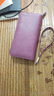 老人头女士钱包2025新款钱夹油蜡皮长款手机包复古百搭多卡位皮夹票夹 249J022L 4R紫色 实拍图