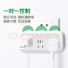 公牛（BULL）转换插头/一转三插座/无线转换插座/电源转换器 适用于卧室、厨房 3位分控开关插座GN-9333 实拍图
