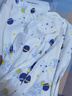 红豆儿童睡衣男女童春夏薄款纯棉家居服套装长袖裤空调服J3115白色160 实拍图