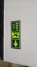 鸣固 安全出口指示牌贴纸 应急消防标识牌 墙贴安全出口向右13.5*36cm 实拍图