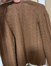 优衣库女装纽花圆领针织开衫/毛衣外套空调衫通勤秋冬新款481477 34 驼色 XL 实拍图