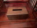 初心 胡桃木纸巾盒家用抽纸盒欧式客厅高级感简约纸抽盒实木质收纳盒 胡桃木纸巾盒(大号) 实拍图