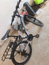 EG7山地自行车成人学生变速越野单车双减震赛车26寸青少年男女 辐条【升级减震 超强承重】黑白 24寸27速【适合：145-165CM】 实拍图