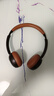 OKSJ头戴式耳机 蓝牙无线 复古时尚数码穿搭轻便 高音质音乐金属网红明星氛围感橙棕色 实拍图