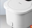 美的（Midea）泡脚桶足浴盆电动泡脚盆加热全自动按摩2025实用洗脚盆智能恒温过膝疗家用 紫外线杀菌+温泉冲浪+拆卸按摩盘+漏保开关 生日礼物送爸爸妈妈婆婆父亲母亲老人长辈实用高档养生 实拍图