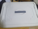 京东物流 塑料衣物收纳箱整理箱箱整理箱塑料储物箱子全透 特大号 45*33*26cm 透明白 实拍图