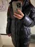 高梵黑金鹅绒服先锋5.0六格男女同款中长款泡芙羽绒服 黑色 XL 实拍图