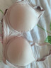 金三塔真丝无钢圈文胸里外100%桑蚕丝舒适性感内衣文胸 灰粉色薄杯有背勾 M 实拍图