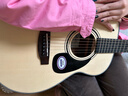 萨伽（SAGA）吉他sf600民谣初学入门男女萨迦木吉他jita萨嘎乐器 36英寸GS600原木色儿童/旅行款 实拍图