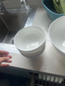 瓷侠客北欧简约陶瓷饭碗家用纯白吃米饭碗骨瓷大号面碗可微波纯色小汤碗  4.5英寸标准米饭碗【1个】 实拍图