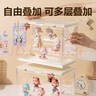 得力（deli）【盲盒展示架-可摆12个】三层盲盒展示盒 亚克力盲盒柜 泡泡玛特桌面收纳盒【前翻盖】 PK156 实拍图