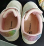 泰兰尼斯秋季学步鞋男宝宝鞋子女童婴儿鞋透气软底机能鞋白粉22码 实拍图