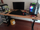 惠寻京东自有品牌红橡木电动升降桌电脑桌子可升降工作台实木办公书桌 双电机椭圆3节-FAS级红橡木-黑架 160*70(高端隐藏插排) 实拍图
