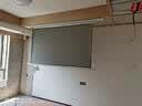 竹者【音响款】8K嵌入式天花幕布 投影仪屏幕家用超高清电动遥控升降 光子菲涅尔抗光幕布 84英寸【包安装】 【拉线款：音响+联动+AI语音】8K悬浮碳子灰 实拍图