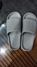 洁丽雅拖鞋男夏浴室洗澡防滑家居室内EVA大码男士凉拖鞋居家用夏季防臭 灰色 41-42 【标准码】 实拍图