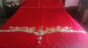博洋家纺结婚四件套纯棉新婚红色60支长绒棉刺绣龙凤婚庆套件1.8米 实拍图