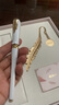 毕加索（pimio）钢笔礼盒书签时尚套装 高端成人生日毕业礼物女学生练字商务礼品墨水笔 5517珍珠白 可定制 实拍图