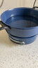 摩飞电器（Morphyrichards）多功能锅一锅多用 电锅炒菜一体不粘锅 分离式电炒锅电煮锅小电锅 鸳鸯电火锅料理锅 3L 轻奢蓝（标配深煮锅+鸳鸯盘） 实拍图