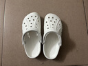 CROCS卡骆驰洞洞鞋贝雅男鞋女鞋轻便耐磨一脚蹬拖鞋休闲鞋|10126 白-100 36 /37(220mm) 实拍图