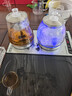 FUNORK全自动上水电热水壶电茶壶泡茶专用烧水器茶台烧水壶一体机茶桌茶几嵌入式茶具 三件套不锈钢色（37x20cm） 实拍图