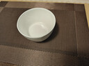 瓷秀源 纯白骨瓷碗家用饭碗汤碗面碗创意餐具简约瓷器可订制LOGO 4.5英寸方碗2个 实拍图