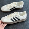 adidas「T头鞋」VL COURT复古休闲板鞋德训鞋男女阿迪达斯轻运动 汉玉白/黑色/树脂黄   40 实拍图