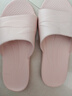 惠夫人凉拖鞋女夏家用防滑软底洗澡男士居家夏天室内家居情侣浴室拖鞋 旅行拖 蜜桃粉 37-38 【适合36-37码穿】 实拍图