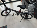 永久（FOREVER） 折叠自行车20寸铝合金车架禧玛诺7变速双碟刹学生男女都市休闲车 深灰色 实拍图