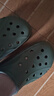 CROCS卡骆驰洞洞鞋贝雅男鞋女鞋轻便耐磨一脚蹬拖鞋休闲鞋|10126 军绿色-309 44 (280mm) 实拍图
