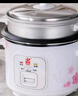 三角牌（Triangle）电饭煲家用老式电饭锅小不粘锅内胆带蒸笼柴火饭米饭锅煮饭锅微压老人用蒸煮一体 5L 大容量(5-6人用)配3件套 实拍图