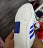 adidas「小锯齿」D-PAD CLASSIC休闲美高风复古篮球板鞋阿迪达斯   白色/遗迹蓝/棕色   45 实拍图