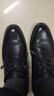 红蜻蜓真皮男鞋秋冬舒适商务休闲皮鞋高级正装德比鞋婚鞋WTA7376黑色39 实拍图
