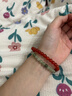 中国黄金相思红豆红玛瑙手串女水晶玛瑙手链新年圣诞节礼物送女友老婆生日 红玛瑙珠手串-6mm【京速达】 实拍图