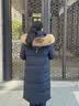 波司登反季极寒鹅绒男女连帽超长款毛领商场同款新年红羽绒服 实拍图