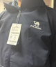 骆驼（CAMEL）薄绒风衣男户外防泼水防风夹克外套 J13CZ0L7070A 墨蓝 XL 实拍图