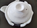 不拙白瓷手抓壶二才盖碗茶具一人饮不烫手防烫茶碗单个水墨青山泡茶壶 实拍图