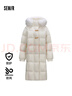 森马（Semir）羽绒服女长款三防防风宽松冬季2024保暖毛领连帽外套109724113018 实拍图