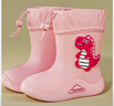 牧萌儿童雨鞋男童女童防水立体宝宝防滑耐磨卡通雨靴 粉色公主 18码 实拍图