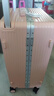 袋鼠（KANGAROO）宽拉杆行李箱女高质量加厚大容量密码箱男铝合金结实耐用旅行皮箱 茱萸粉【加厚铝框可坐人+干湿内衬】 24英寸 【黄金尺寸畅销款】 实拍图