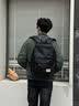 JEEP双肩包高级感PU百搭大容量双肩包 商务通勤电脑背包黑色PU皮背包 实拍图