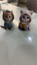 宿礼可爱猫咪汽车香薰出风香水夹亚克力小猫车载装饰品车内饰品摆件 蓝色卫衣小猫+粉色奶茶小猫-2个 实拍图
