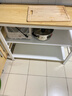 全品屋厨房置物架落地多功能切菜桌子多层餐边锅具置物收纳柜橱柜窄边柜 【橡木色台面】可切菜剁肉 三层长100宽40 实拍图