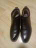 奥康棉鞋加绒保暖棉皮鞋男真皮冬季商务休闲男鞋头层牛皮防滑高帮棉鞋 黑色105011024LH 加绒 43 实拍图