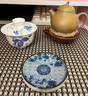 陶迷（TAOMI） 茶具配件 十二生肖茶杯垫青花瓷主人杯品茗杯茶托功夫茶道隔热垫 富贵（单杯垫） 无规格 实拍图