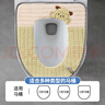 茶花（CHAHUA）马桶坐垫 防污防水 绒面 加厚保暖 自带提手 冬季 坐便垫 实拍图
